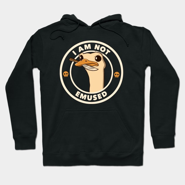 I Am Not Emused Funny Emu by Tobe Fonseca Hoodie by Tobe_Fonseca